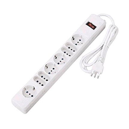 TECHMADE SL203080 MULTIPRESA 8 POSTI 4 PRESE 10A +T / 4 PRESE 10A SCHUKO