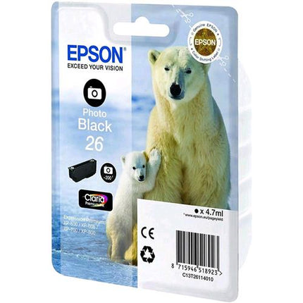 EPSON 26 CARTUCCIA NERO FOTOGRAFICO