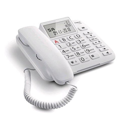 GIGASET DL 380 TELEFONO DA TAVOLO CON DISPLAY TASTI GRANDI BIANCO