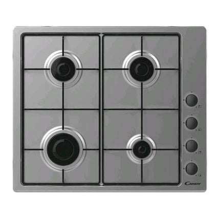 CANDY CHW6LBX PIANO COTTURA A GAS 4 FUOCHI ACCIAIO INOX