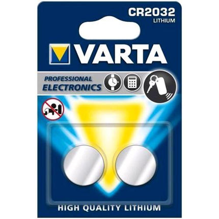 VARTA CR 2032 (LITIO) BATTERIA A BOTTONE CONF. DA 2 Pz