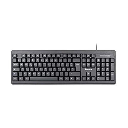 VULTECH KEY-609 TASTIERA CON CAVO USB 2.0 LAYOUT ITALIANO 105 TASTI NERO