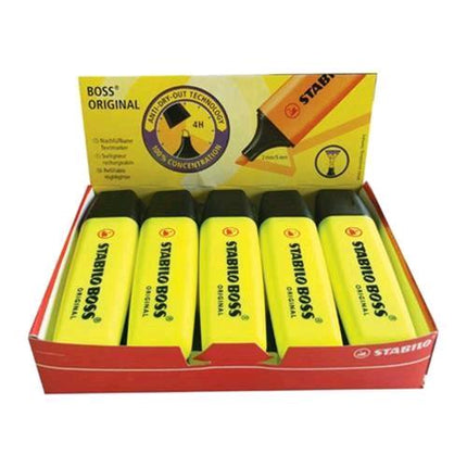 STABILO BOSS ORIGINAL EVIDENZIATORE GIALLO 10 Pz