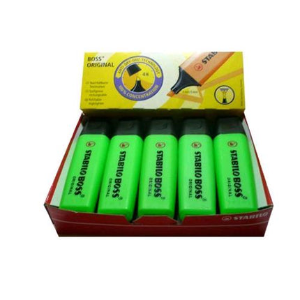 STABILO BOSS ORIGINAL EVIDENZIATORE VERDE 10 Pz