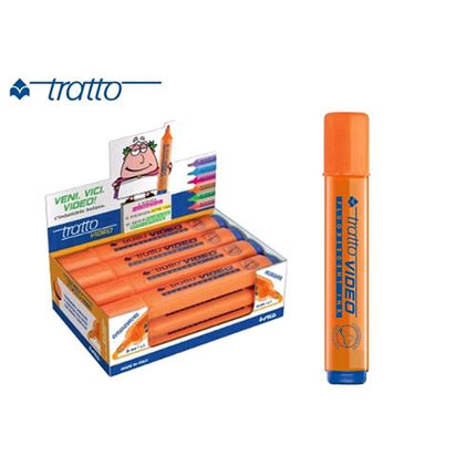 FILA EVIDENZIATORE TRATTO VIDEO ARANCIO 12 Pz
