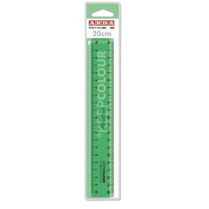 ARDA KEEP COLOUR RIGA DOPPIO DECIMETRO PASTEL IN PLASTICA 20 CM