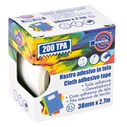 Eurocel 200 tpa nastro adesivo telato 38MMx2.7M colore bianco