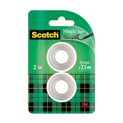 3M scotch Magic tape 810 nastro adesivo 19MMx7.5M conf. 2 pz.