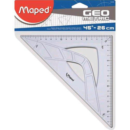MAPED SQUADRA IN PLASTICA IMPUGNATURA ERGONOMICA 45∞ 26 CM