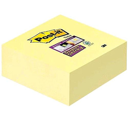 3M CUBO POST-IT SUPER STICKY 2028-SSCY-EU 350 FOGLI POST-IT 76MMx76MM COLORE GIALLO
