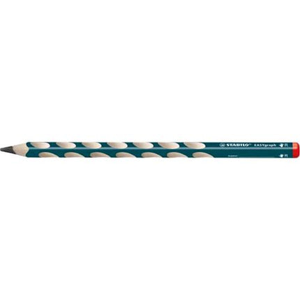 STABILO EASYGRAPH MATITA DI GRAFITE HB FUSTO TRIANGOLARE E SAGOMATURE ANTI SCIVOLO ERGONOMICA PER DESTRIMANI CONF 12 Pz.