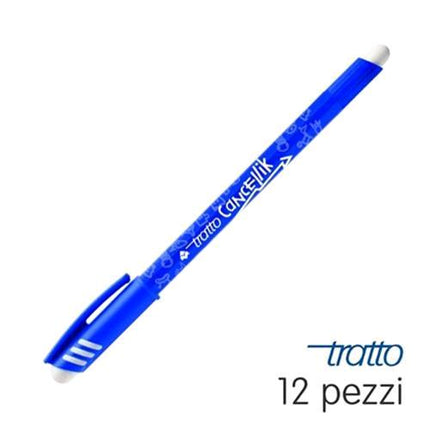 TRATTO CANCELLIK PENNA A SFERA CANCELLABILE INCHIOSTRO BLU CONF 12 Pz.