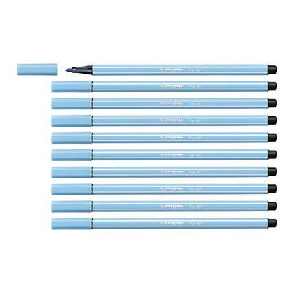 STABILO PEN 68 PENNA PER GRAFICA TRATTO 1 MM COLORE AZZURRO CONF. 10 Pz.