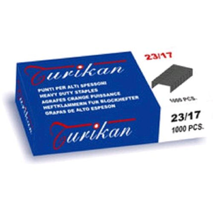 TURIKAN PUNTI METALLICI 23/17 MM PER ALTI SPESSORI CONFEZIOE 1.000 PEZZI