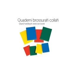 Pigna monocromo quaderno A4 80 gr cartonato cucitura filo refe quadretti 5M 96 fogli conf 1 pz.