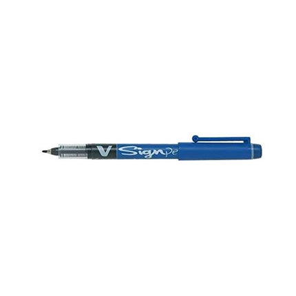 PILOT V SIGNPEN PENNA PUNTA IN FIBRA 2 mm COLORE BLU CONF. 12 Pz.