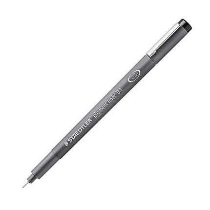 STAEDTLER PIGMENT LINER PENNA PUNTA IN FIBRA 0.1 mm COLORE NERO CONF. 10 Pz.