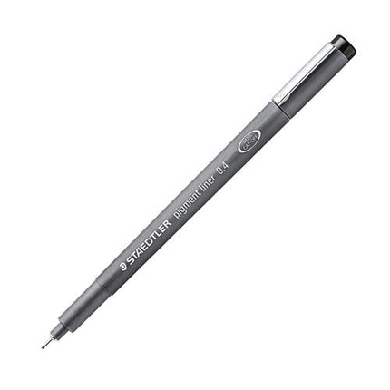 STAEDTLER PIGMENT LINER PENNA PUNTA IN FIBRA 0.4 mm COLORE NERO CONF. 10 Pz.