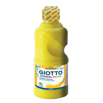 GIOTTO TEMPERA FLACONE DA 250ML COLORE GIALLO LAVABILE