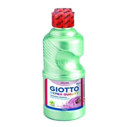 GIOTTO TEMPERA PEARL FLACONE DA 250 ML COLORE VERDE CHIARO