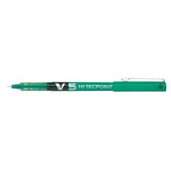 Pilot V5 hi-tecpoint penna roller punta 0.5 mm colore verde conf. 12 pz.