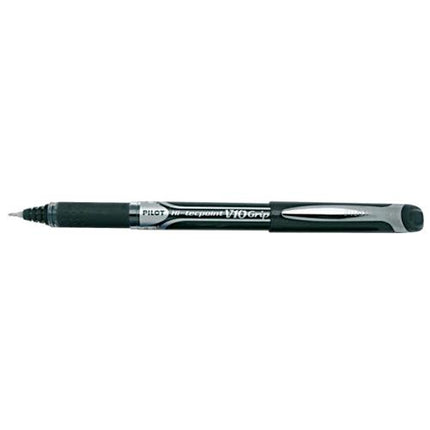 PILOT HI-TECPOINT V10 GRIP PENNA ROLLER PUNTA 1 mm COLORE NERO CONF. 12 Pz