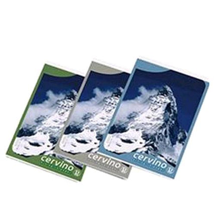 PIGNA CERVINO BLOCCO A5 50 GR QUADRETTI 5M COLORI ASSORTITI 50 FOGLI CONF 10 Pz.