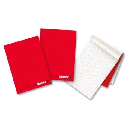 PIGNA MASTER BLOCCO COLLATO A4 80 GR SENZA RIGATURA COLORE ROSSO 90 FOGLI CONF 5 Pz.