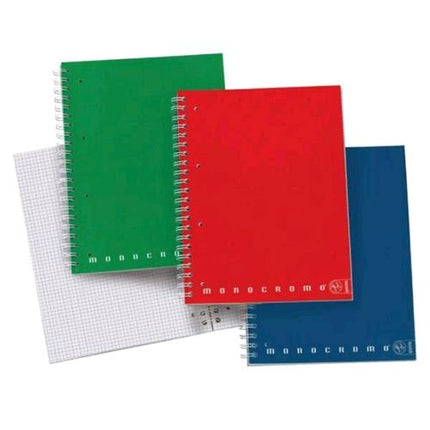 PIGNA MONOCROMO BLOCCO A4 80 GR RIGHE 1R COLRI ASSORTITI 100 FOGLI CONF 5 Pz.