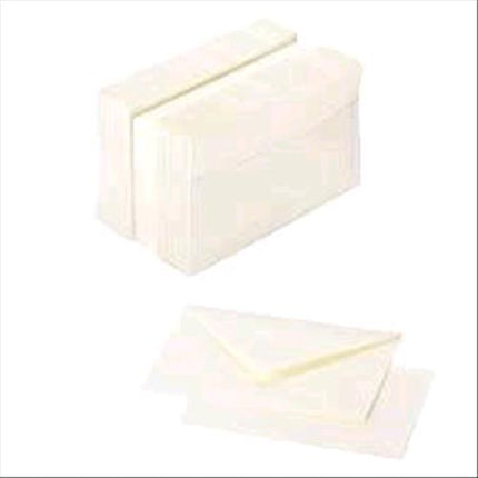 CARTOTECNICA FAVINI ARCOBALENO 100 BUSTE+ 100 CARTONCINI 90 GR 9X14 COLORE AVORIO