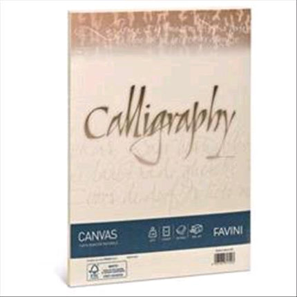 CARTOTECNICA FAVINI CANVAS 25 BUSTE 11X22 100 GR COLORE AVORIO
