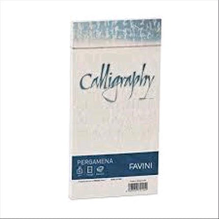CARTOTECNICA FAVINI PERGAMENA 25 BUSTE 11X22 90 GR COLORE NATURALE