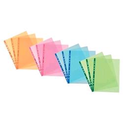 Favorit art rosa buste con foratura universale in pp cm 22X30 A4 trasparente colorato rosa conf 25 pz.