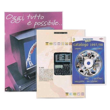 FAVORIT UPOCKET BUSTE SENZA FORATURA IN PP CM 35X50 LISCIA TRASPARENTE CONF 25 Pz.