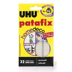 Uhu patafix homedeco 32 gommini adesivi riposizionabili colore bianco