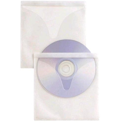 SEI ROTA SELFTI BUSTE PORTA CD/DVD IN PP LISCIO CM 12.5X12 CON ADESIVO TRASPARENTE CONF 25 Pz.