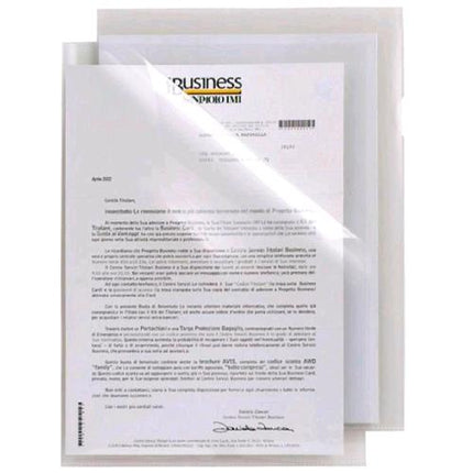 SEI ROTA POLI T 150 CARTELLINE A L IN PP LISCIO CM 21X29.7 A4 TRASPARENTE CONF 25 Pz.