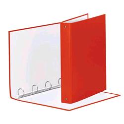 Esselte meeting raccoglitore 4 anelli da 30 mm in cartoncino plastificato cm 22X30X4 A4 rosso
