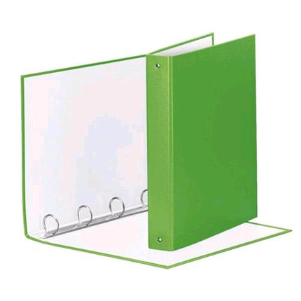 ESSELTE MEETING RACCOGLITORE 4 ANELLI DA 30 MM IN CARTONCINO PLASTIFICATO CM 22X30X4 A4 VERDE CHIARO