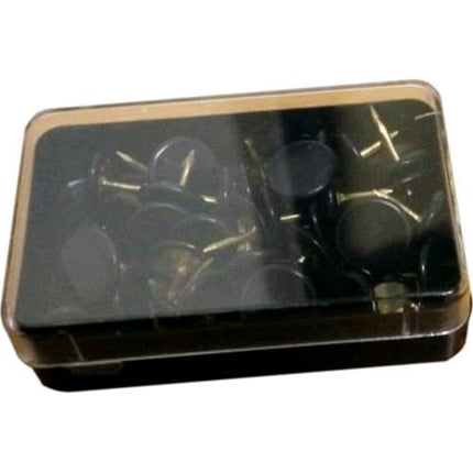 MOLHO LEONE PUNTINE IN METALLO PLASTIFICATE COL. NERO 50 Pz. X 10 CONF