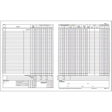 EDIPRO REGISTRO IVA CORRISPETTIVI 310X245MM 15 FOGLI NUMERATI CONF 20 Pz.