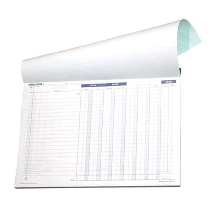 DATA UFFICIO PRIMANOTA CASSA BANCA AUTOCOPIANTE 2 FOGLI 297X210 A4 100 FOGLI CONF 10 Pz.