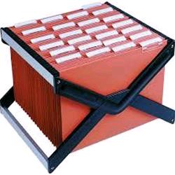 Bertesi luxor 4 archivio portatile in ABS + alluminio interasse 390MM fondo A V + 10 cartelle 39CM col. arancio
