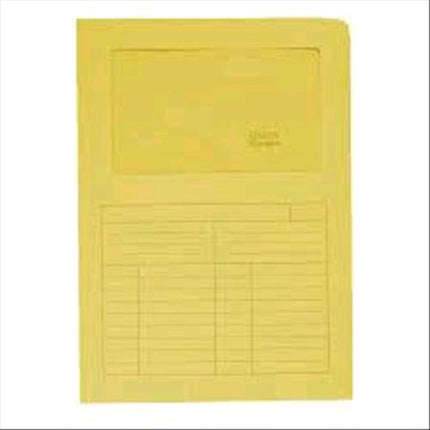 BLASETTI SINTEX CARTELLINA A L CON FINESTRA IN CARTA 297X210MM A4 COL. GIALLO CONF 50 Pz.