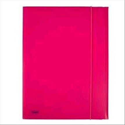 FAVORIT NEON CARTELLE 3 LEMBI C/ELASTICO IN PP 240X330MM A4 COL. FUCSIA