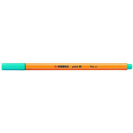 STABILO FINELINER POINT 88 PENNA PUNTA IN FIBRA COL. AZZURRU CHIARO TRATTO 0.40mm CONF 10 Pz.