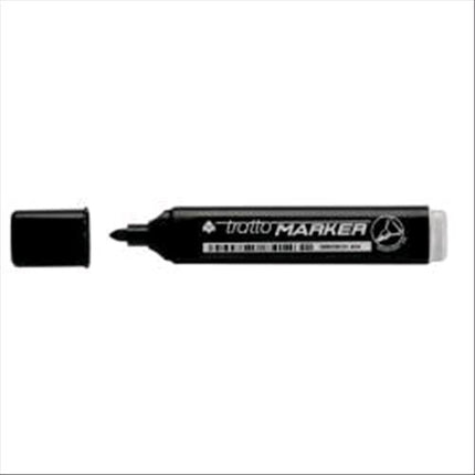 TRATTO MARKER MARCATORE PERMANENTE NERO PUNTA TONDA 1.40/2.80 mm CONF 12 Pz.