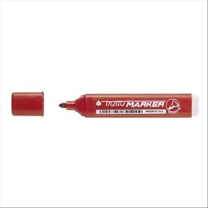 TRATTO MARKER MARCATORE PERMANENTE ROSSO PUNTA TONDA 1.40/2.80 mm CONF 12 Pz.