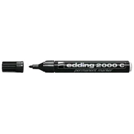 EDDING 2000C MARCATORE PERMANTE NERO PUNTA TONDA 1.50/3 mm CONF 10 PZ.