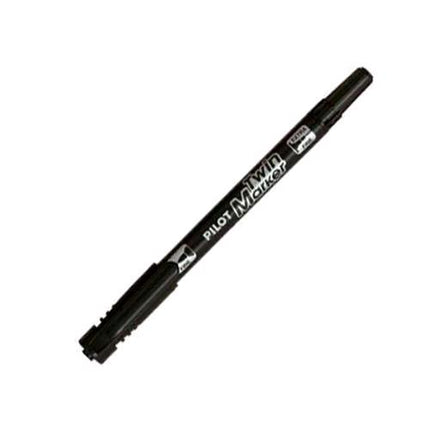 PILOT TWIN MARKER MARCATORE PERMANENTE NERO DOPPIA PUNTA CONF 10 Pz.